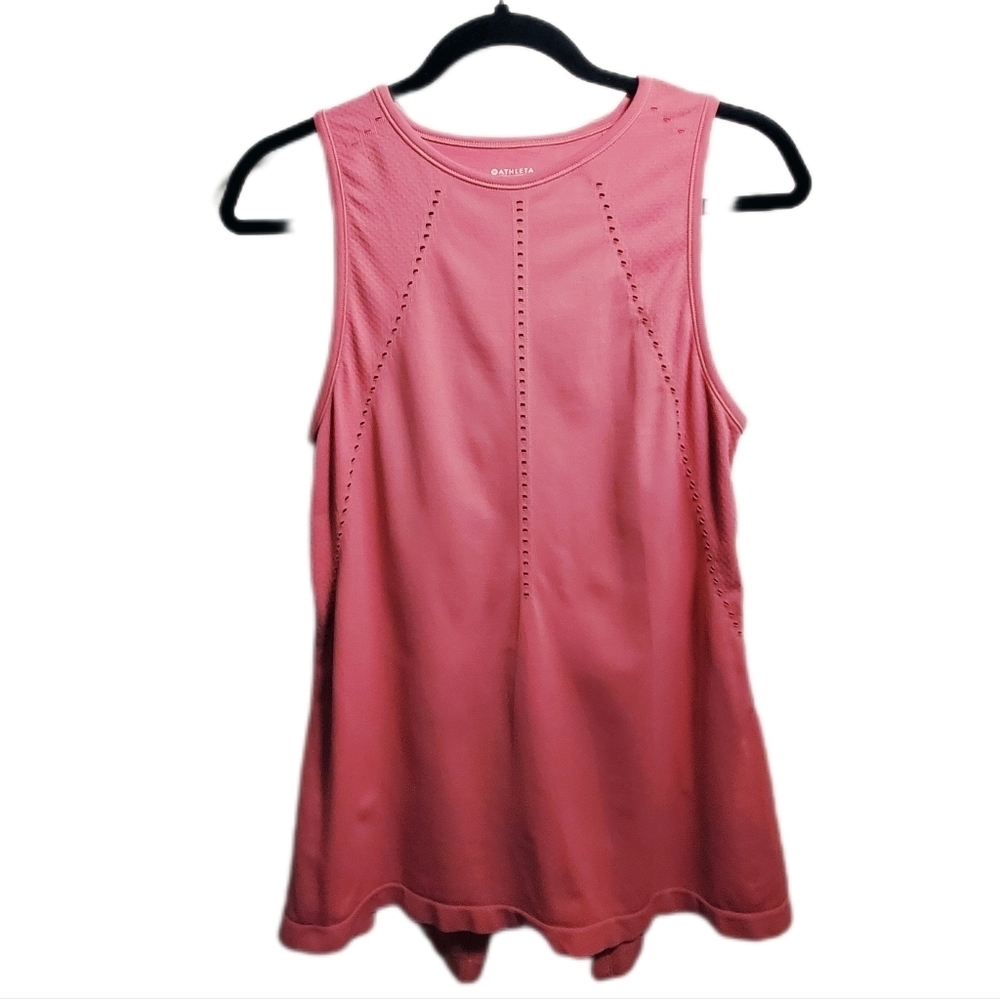 ATHLETA Cross Back Activewear Athletic Workout Tank Top Size XS Light Pink EUC